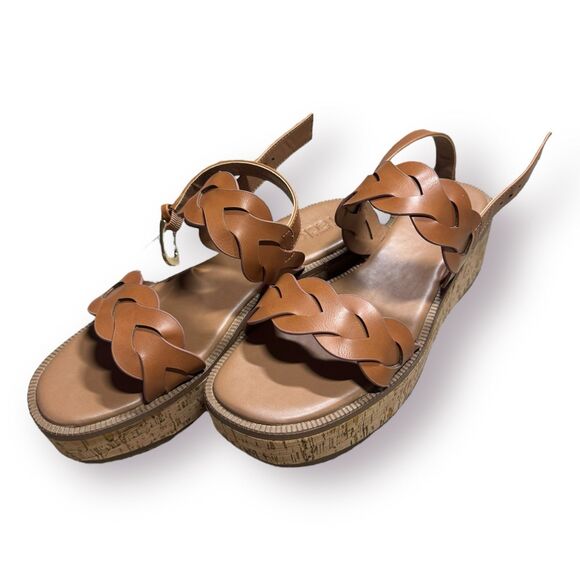 Nordstrom Rack Pennie Platform Sandal Women's‎ Open Toe Brown Sandals Size 8.5 - Picture 2 of 10